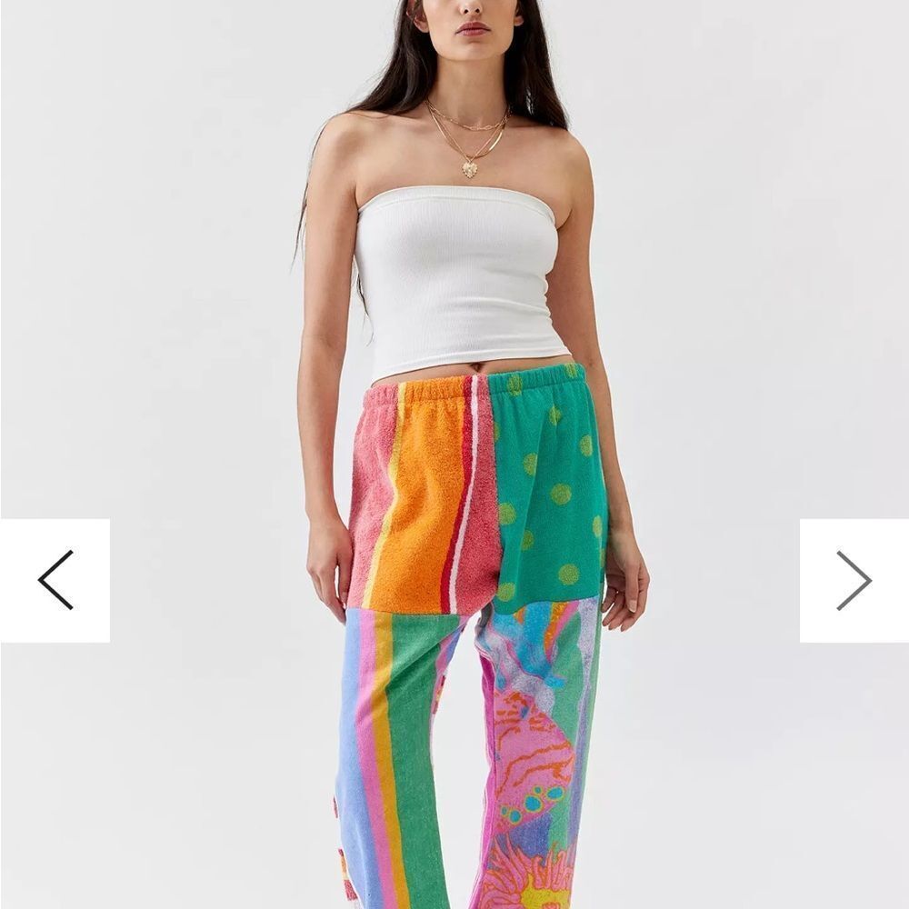 Urban Renewal Multicolor Patchwork Terry Pants